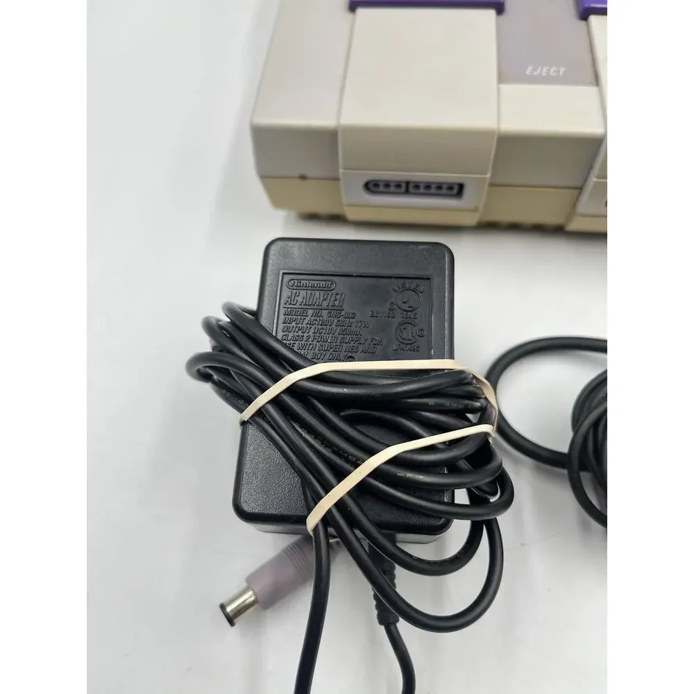 Super Nintendo Entertainment System SNES Console w OEM Controller & Cords Tested